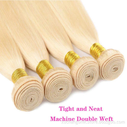 Wholesale 613 Cuticle Aligned Virgin Hair,Russian Blonde Virgin Human Hair Bundle,40 Inch Blonde Brazilian Human Hair Extension